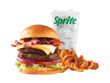 Double Big Cheesy Bacon Burger Meal