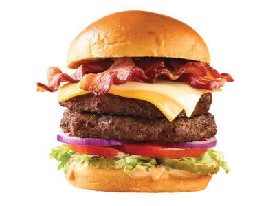 Double Big Cheesy Bacon Burger